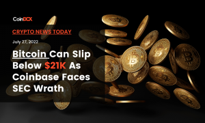 Crypto News Today: Bitcoin Can Slip Below $21K As Coinbase Faces SEC Wrath