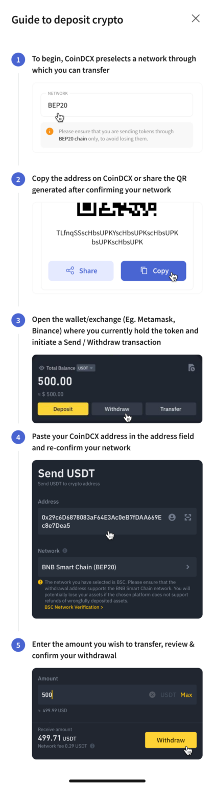Secure & FIU Compliant Crypto Deposits on CoinDCX | Step-by-Step Guide