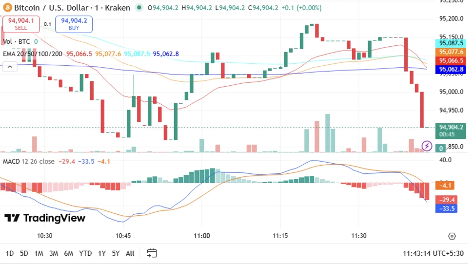 BTC price graph