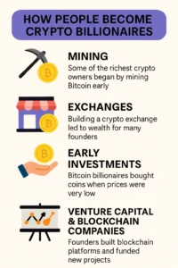 4 Ways People Become Crypto Billionaires