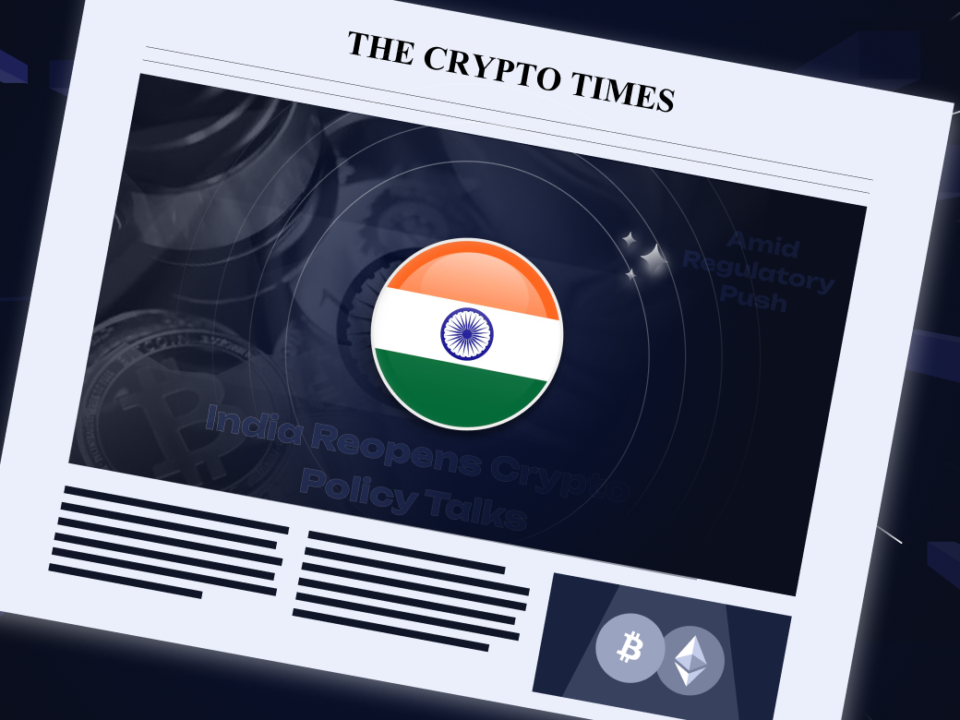 India Reopens Crypto Policy Talks Amid Regulatory Push