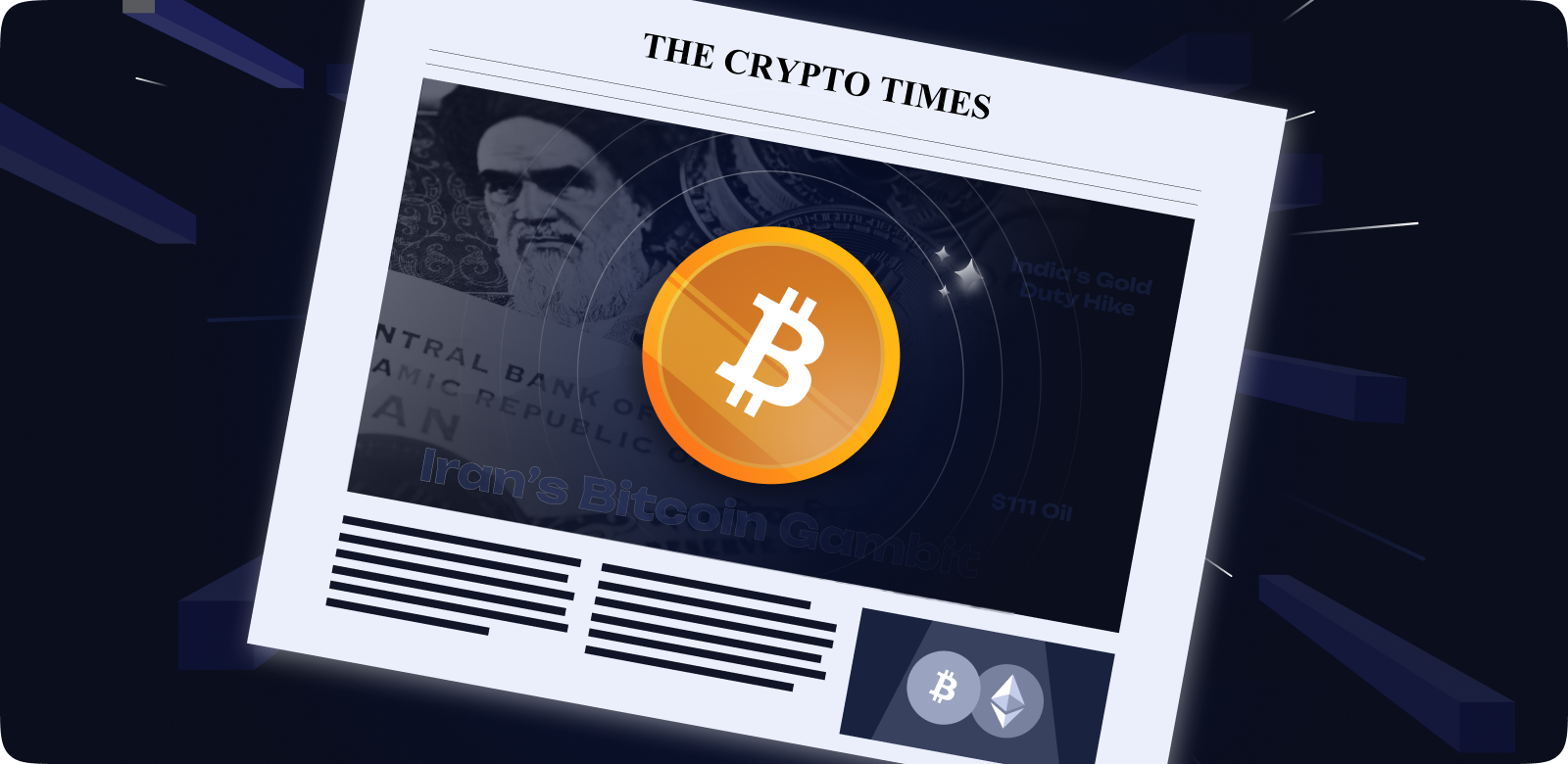 Iran's Bitcoin Move, Gold Duty Hike, and $111 Oil Explained