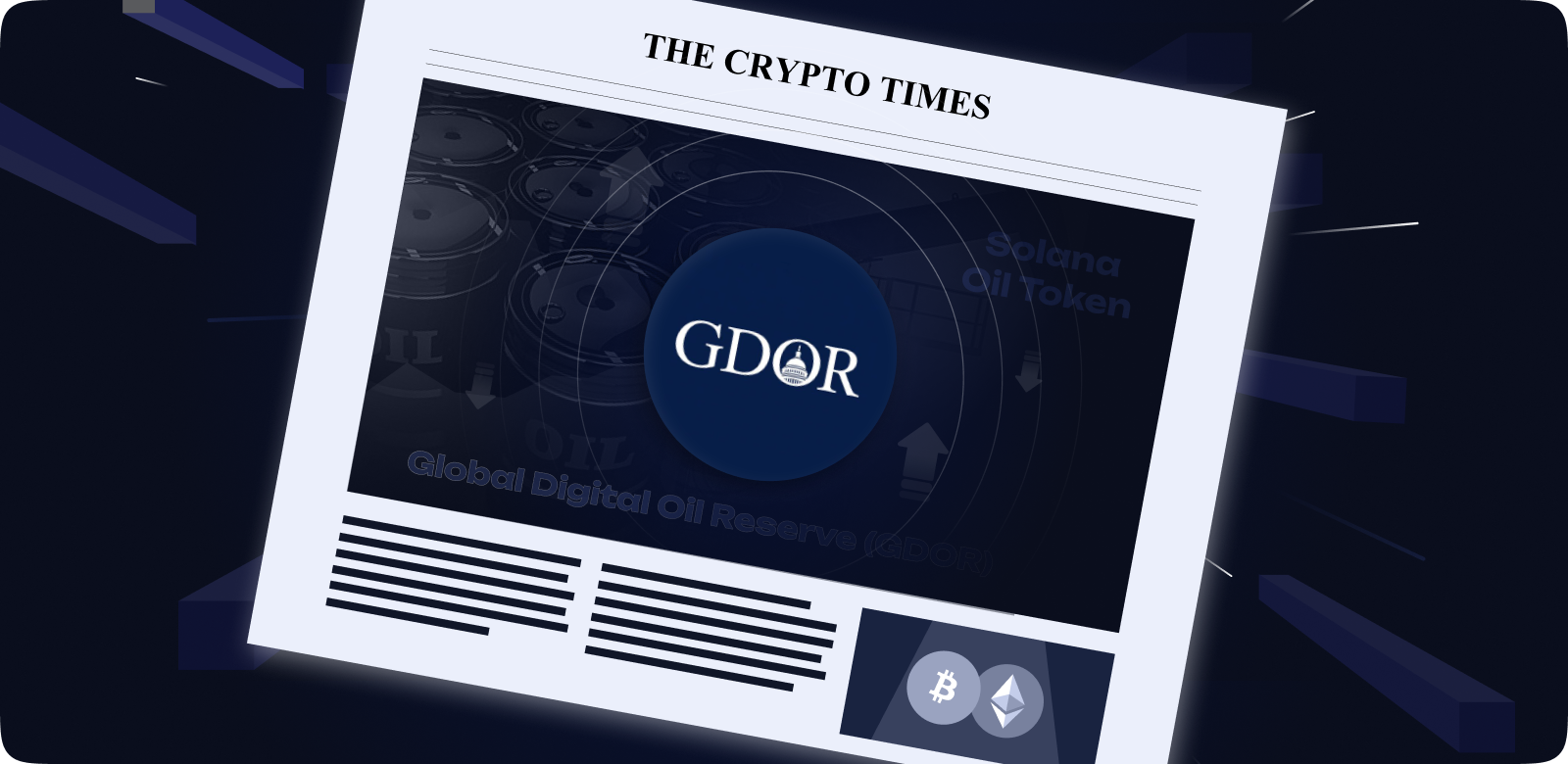 What Is Global Digital Oil Reserve (GDOR)
