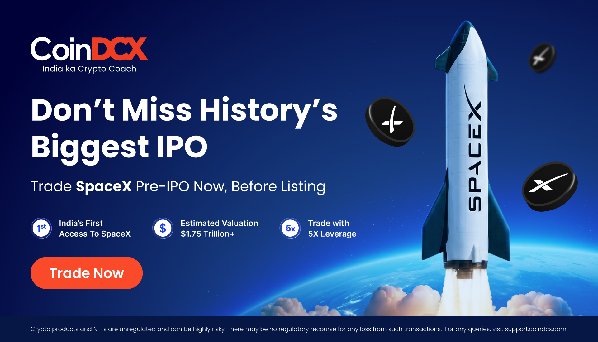 SpaceX Pre-IPO Is Live: Trade the Biggest IPO in History Before Listing Day