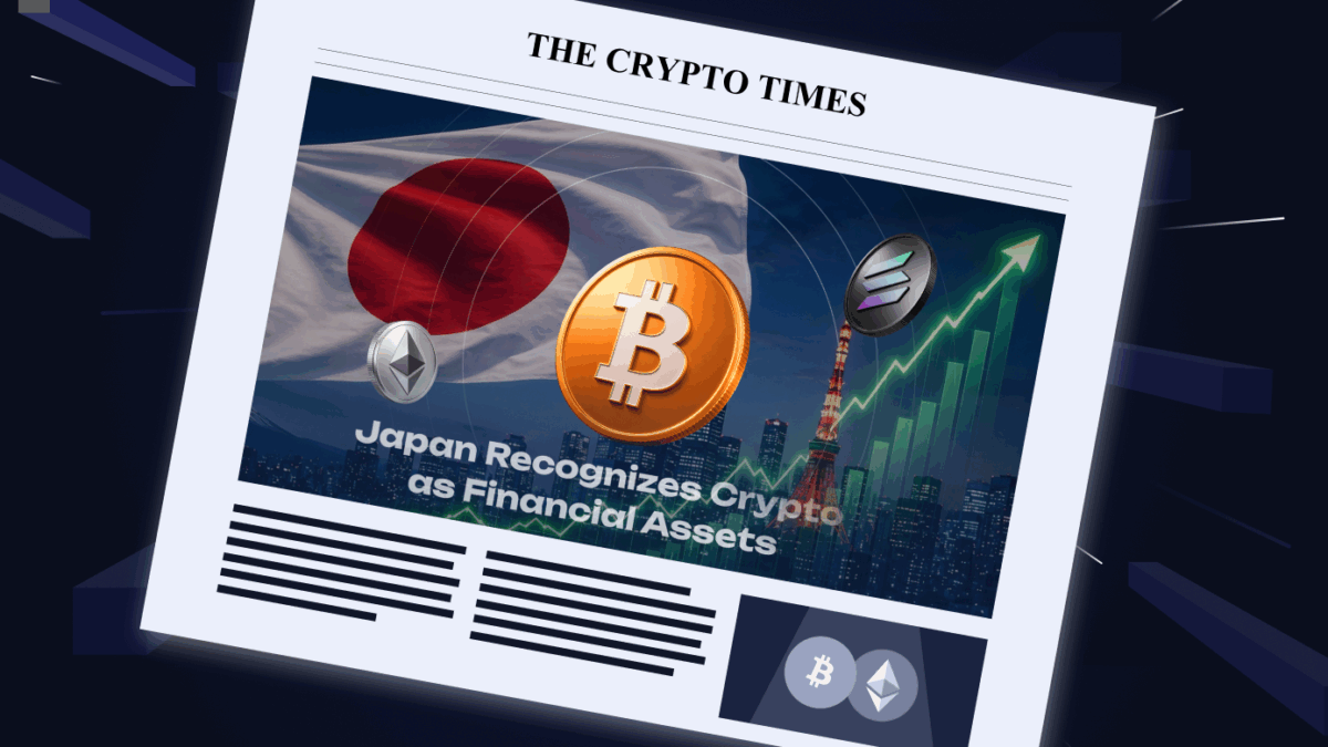 Japan Recognizes Crypto as Financial Assets After Landmark Law