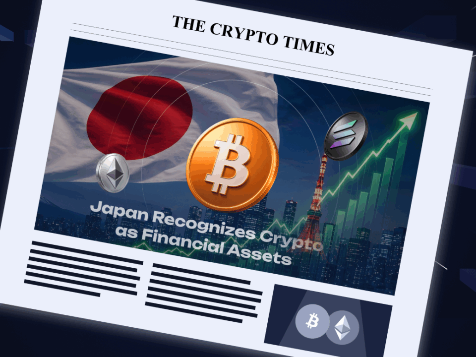 Japan Recognizes Crypto as Financial Assets After Landmark Law