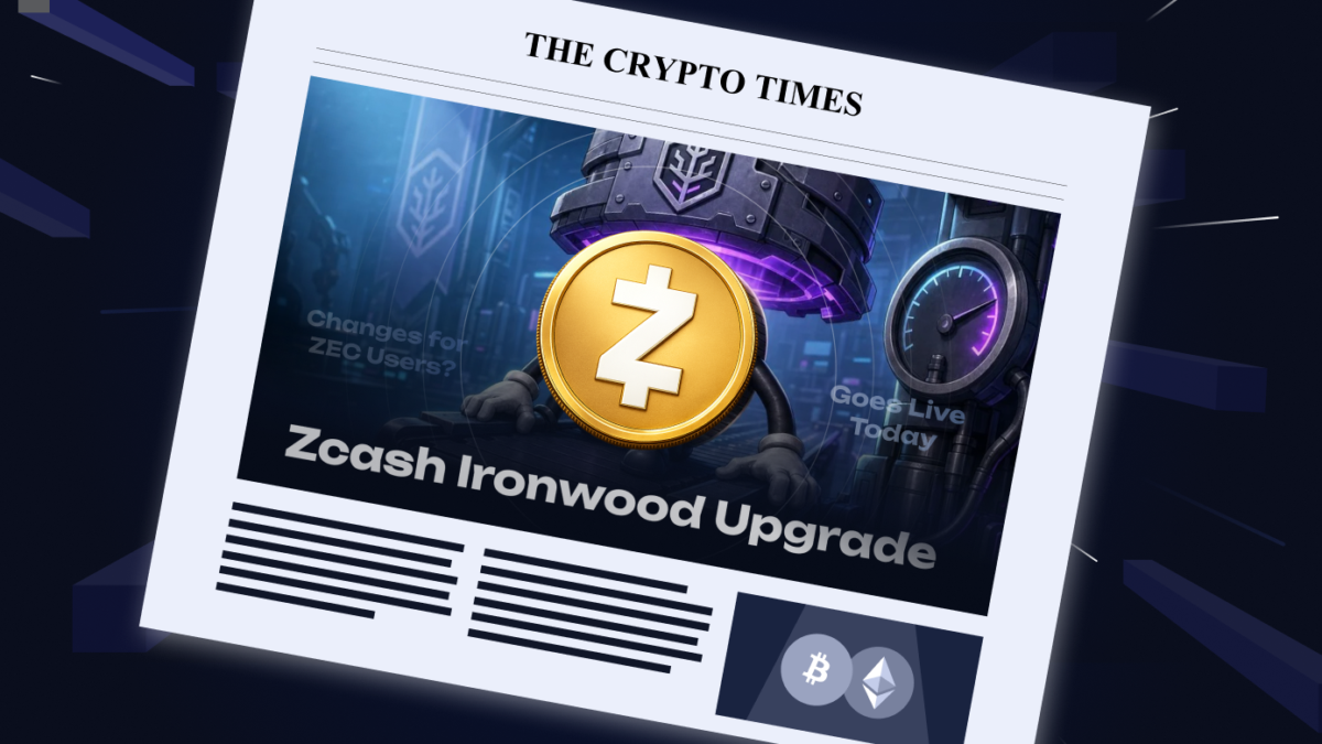 Zcash Ironwood Upgrade Goes Live Today: What Changes for ZEC Users?