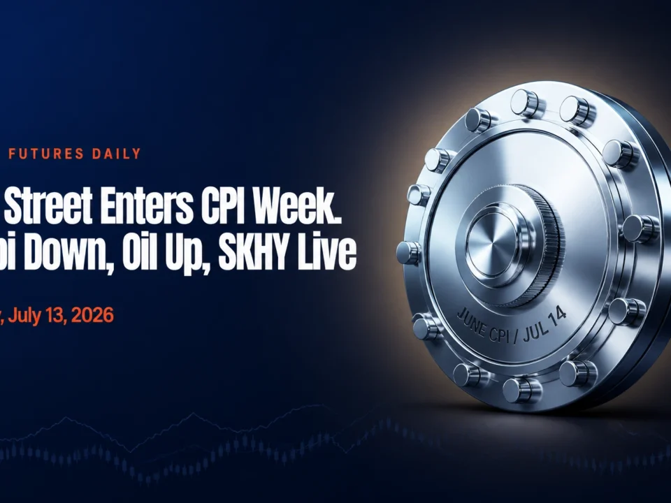 Wall Street Enters CPI Week With Oil Up, Kospi Down, SKHY Live
