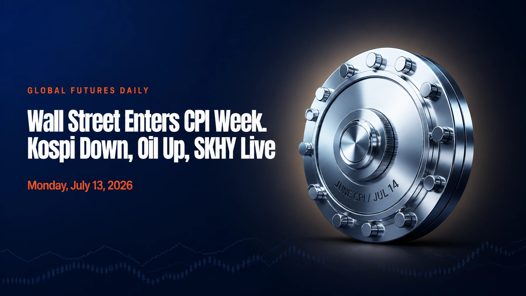 Wall Street Enters CPI Week With Oil Up, Kospi Down, SKHY Live