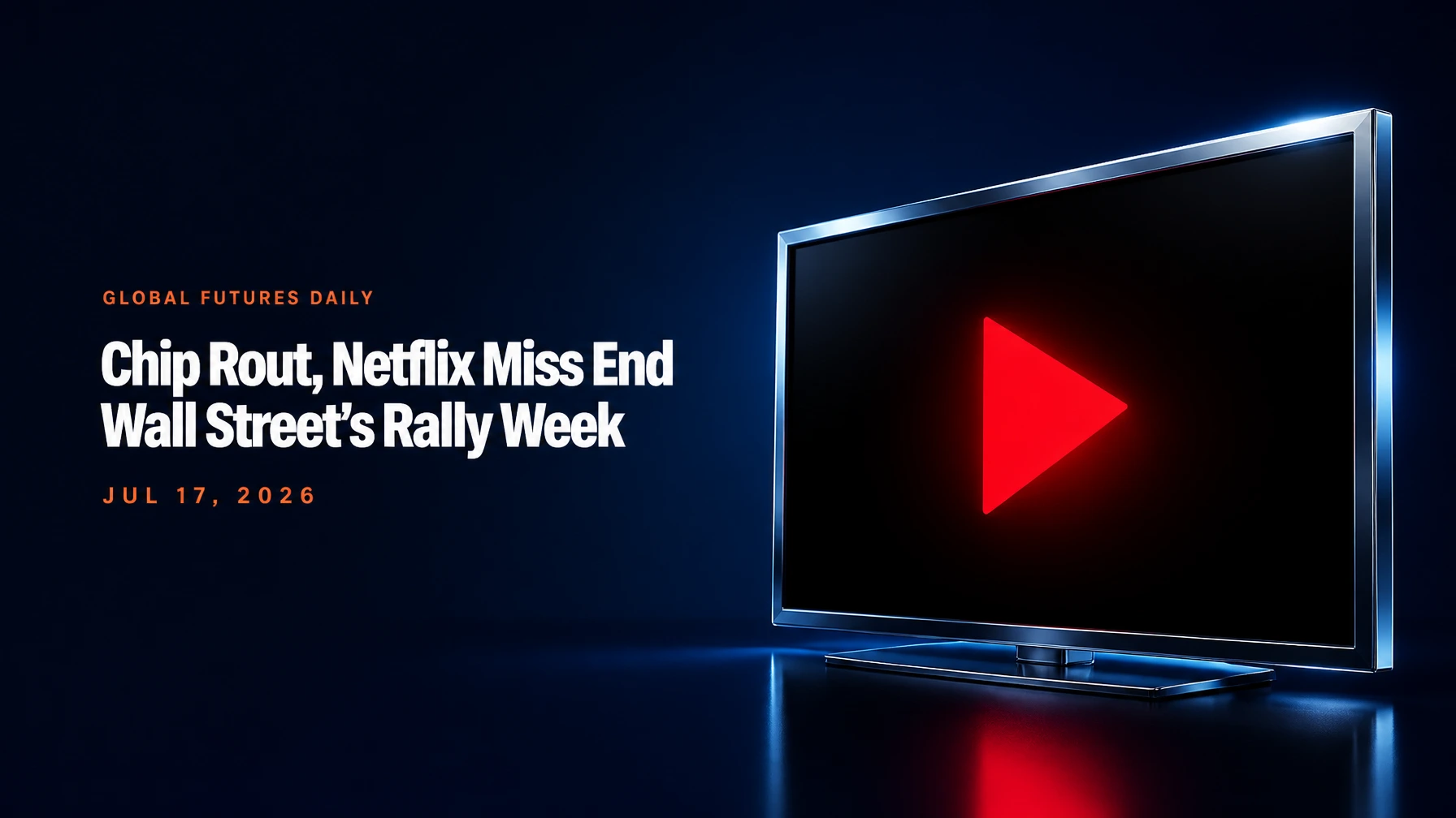 Chip Rout, Netflix Miss End Wall Street's Rally Week