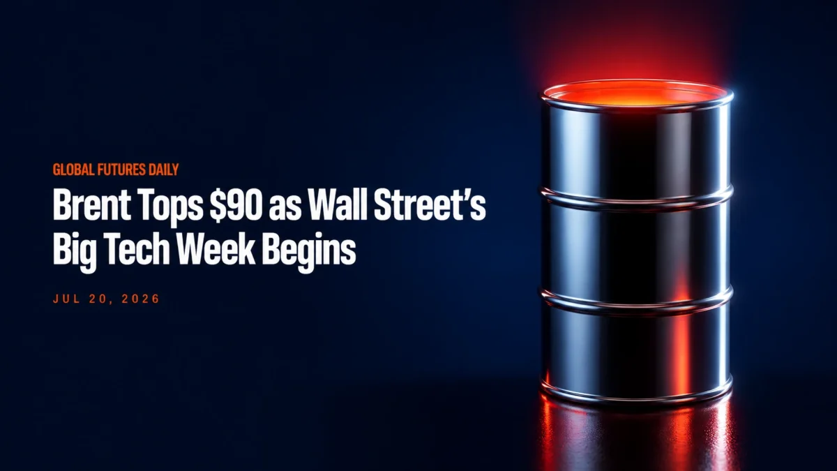 Brent Tops $90 as Wall Street's Big Tech Week Begins