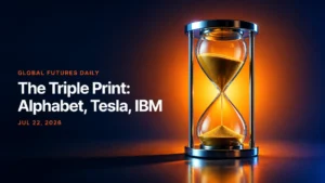The Triple Print: Alphabet, Tesla, IBM Report Wednesday Night