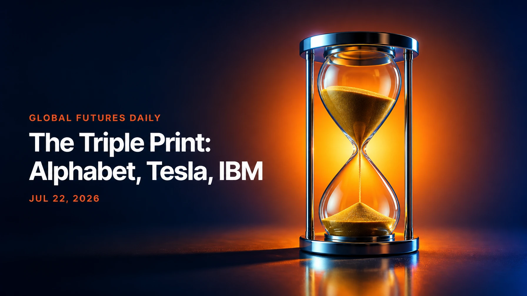 The Triple Print: Alphabet, Tesla, IBM Report Wednesday Night