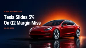 Tesla Slides 5% Premarket After Q2 Margin Miss and Rising Capex Warning