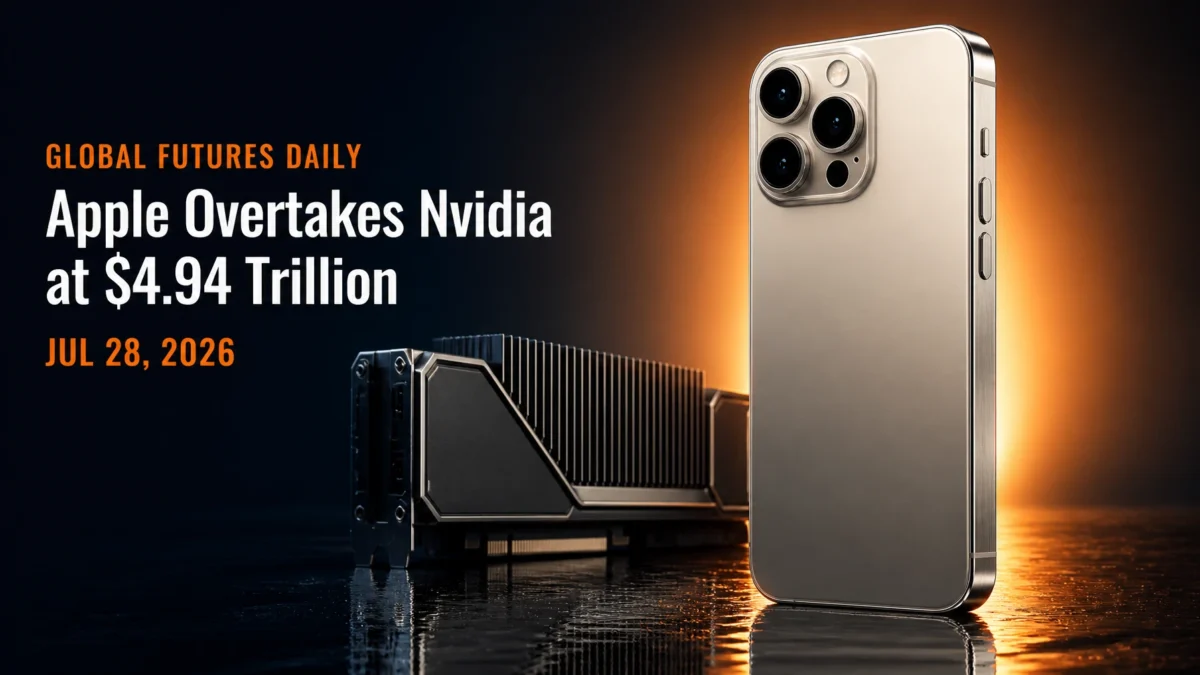 Apple Overtakes Nvidia at $4.94T as AI Rotation Hits Chip Stocks