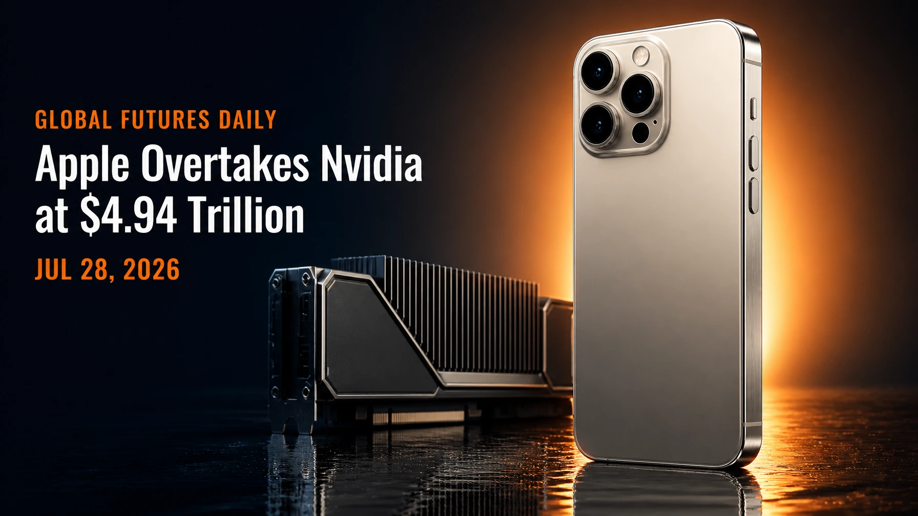 Apple Overtakes Nvidia at $4.94T as AI Rotation Hits Chip Stocks
