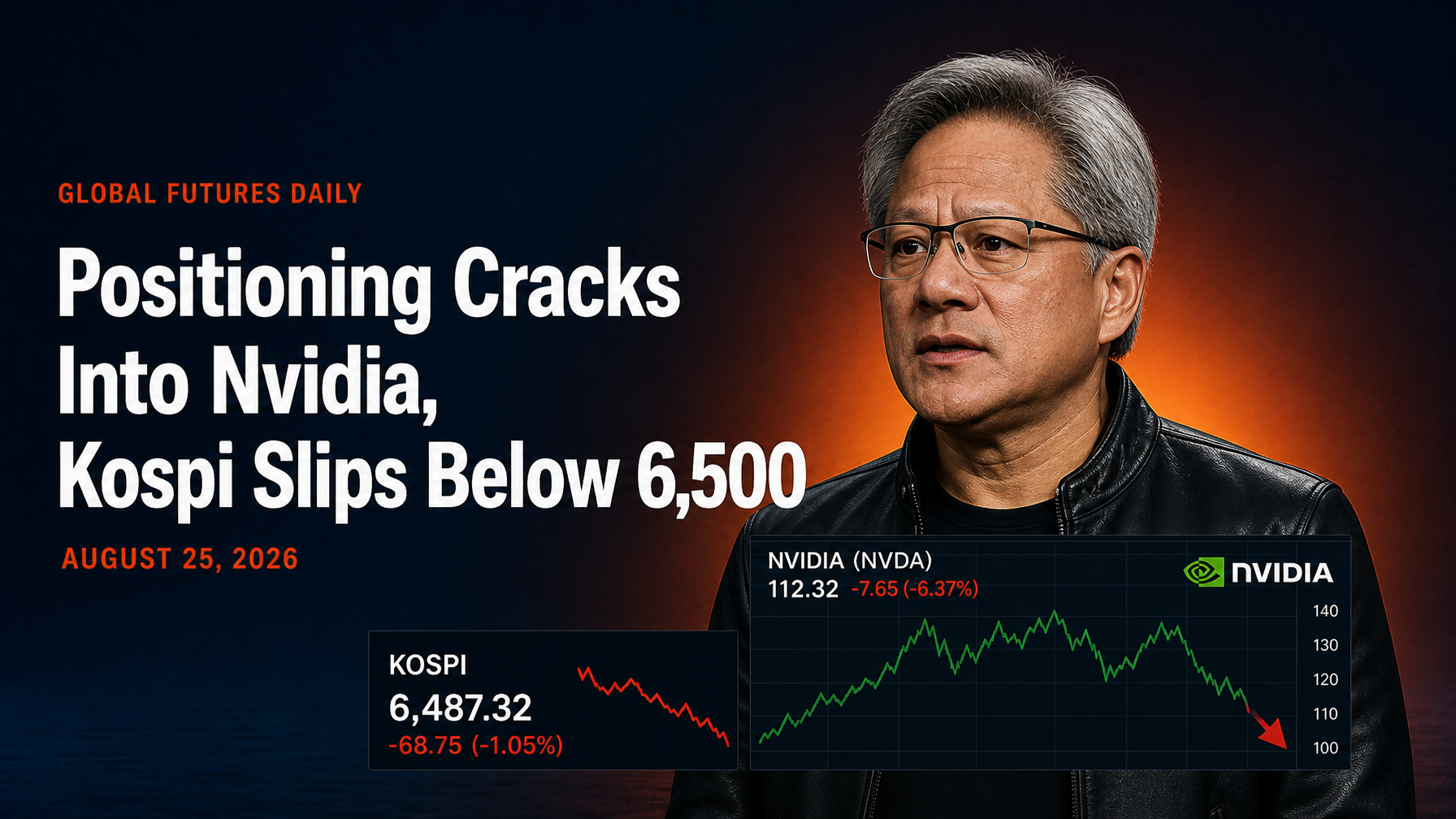 Positioning Cracks Into Nvidia, Kospi Slips Below 6,500