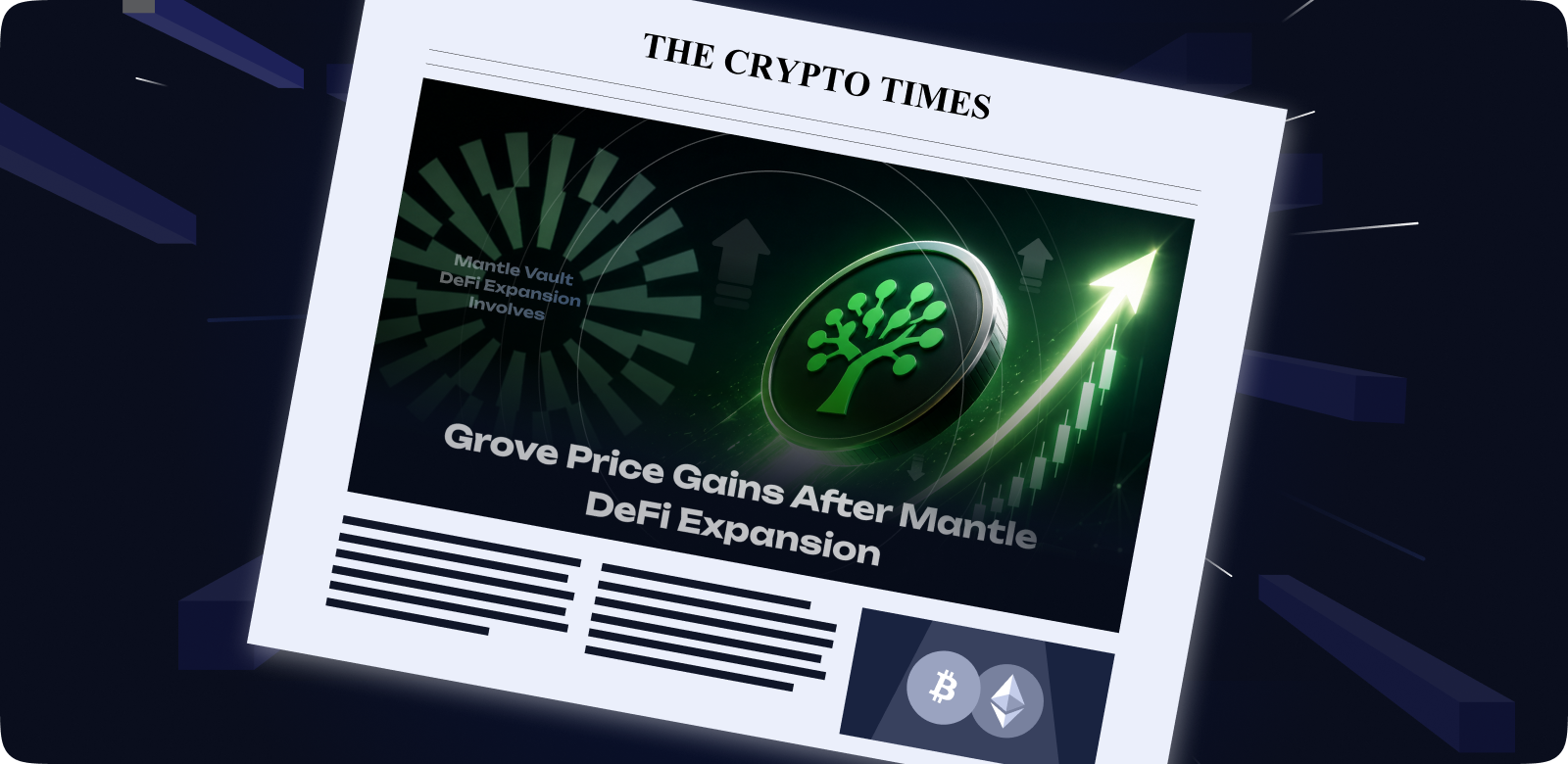 Grove Price Gains After Mantle DeFi Expansion