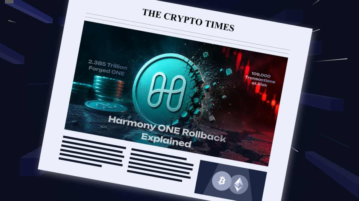 Harmony ONE Rollback Explained: 109,000 Transactions at Risk