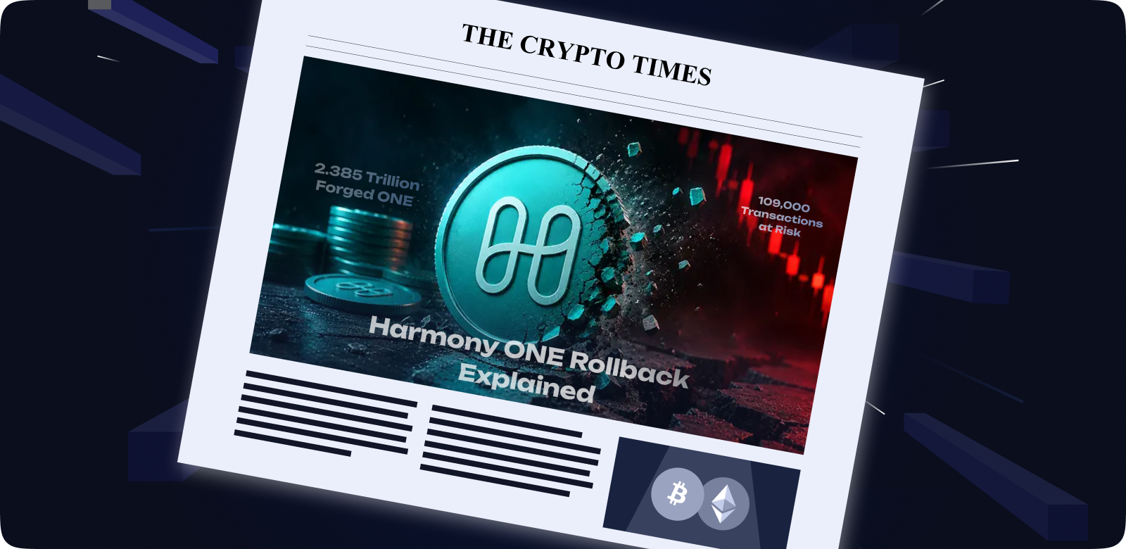 Harmony ONE Rollback Explained: 109,000 Transactions at Risk