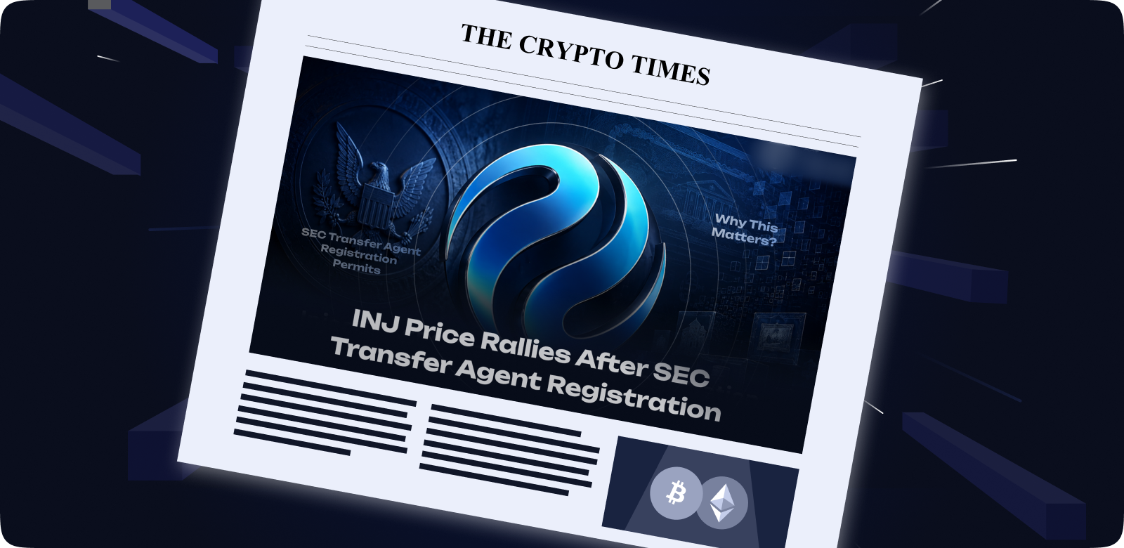 Injective (INJ) Price Rallies After SEC Transfer Agent Registration