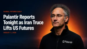 Palantir Reports Tonight as Iran Truce Lifts US Futures