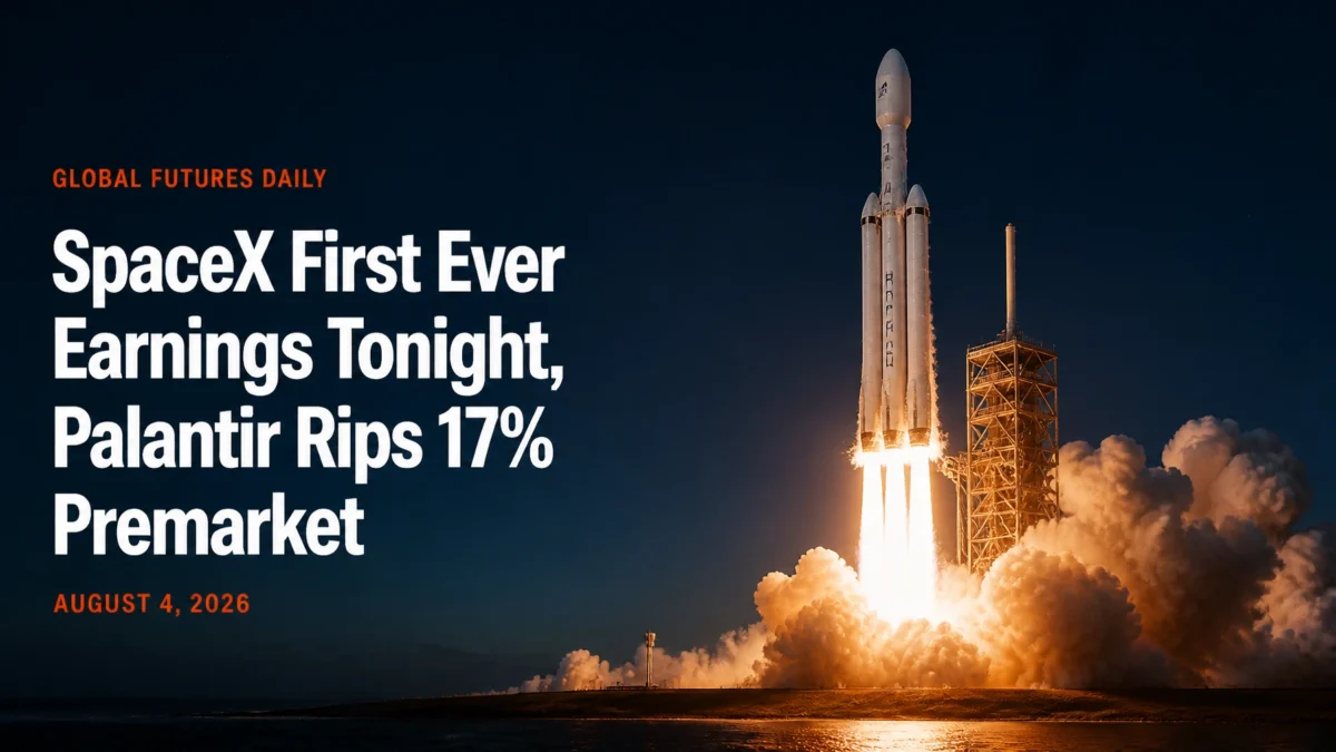 SpaceX First Ever Earnings Tonight, Palantir Rips 17% Premarket