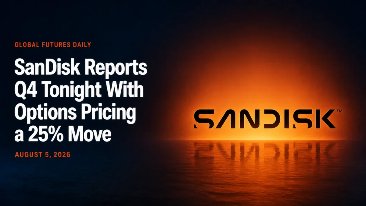 SanDisk Reports Q4 Tonight With Options Pricing a 25% Move
