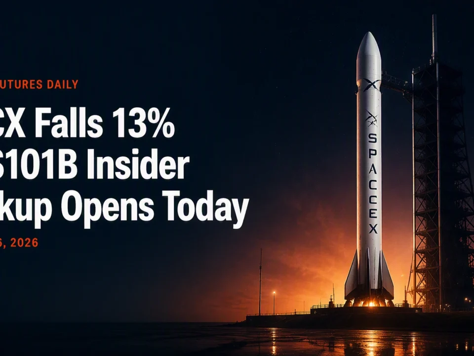 SPCX Falls 13% as $101B Insider Lockup Opens Today