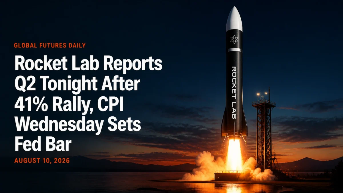 Rocket Lab Reports Q2 Tonight After 41% Rally, CPI Wednesday Sets Fed Bar