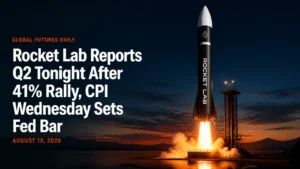 Rocket Lab Reports Q2 Tonight After 41% Rally, CPI Wednesday Sets Fed Bar