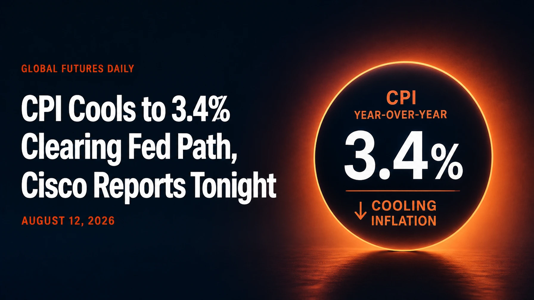 CPI Cools to 3.4% Clearing Fed Path, Cisco Reports Tonight
