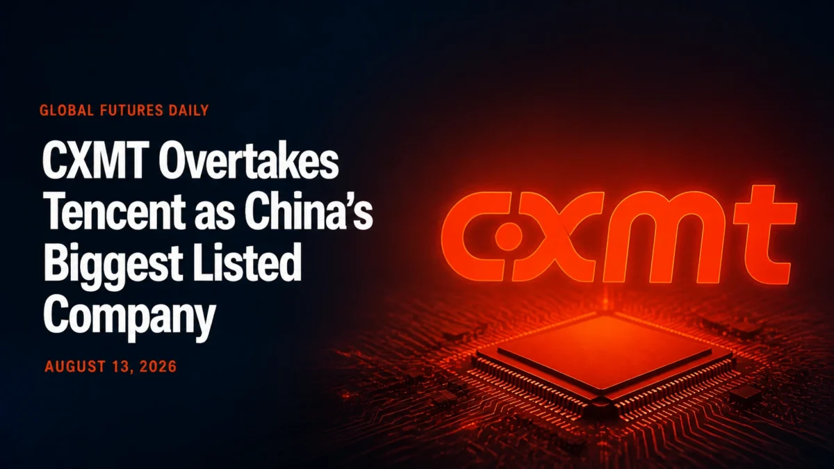 CXMT Overtakes Tencent as China's Biggest Listed Company