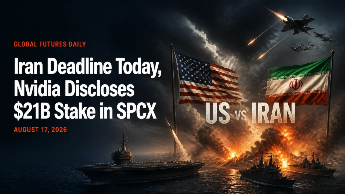 Iran Deadline Today, Nvidia Discloses $21B Stake in SPCX