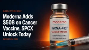Moderna Adds $50B on Cancer Vaccine, SPCX Unlock Today