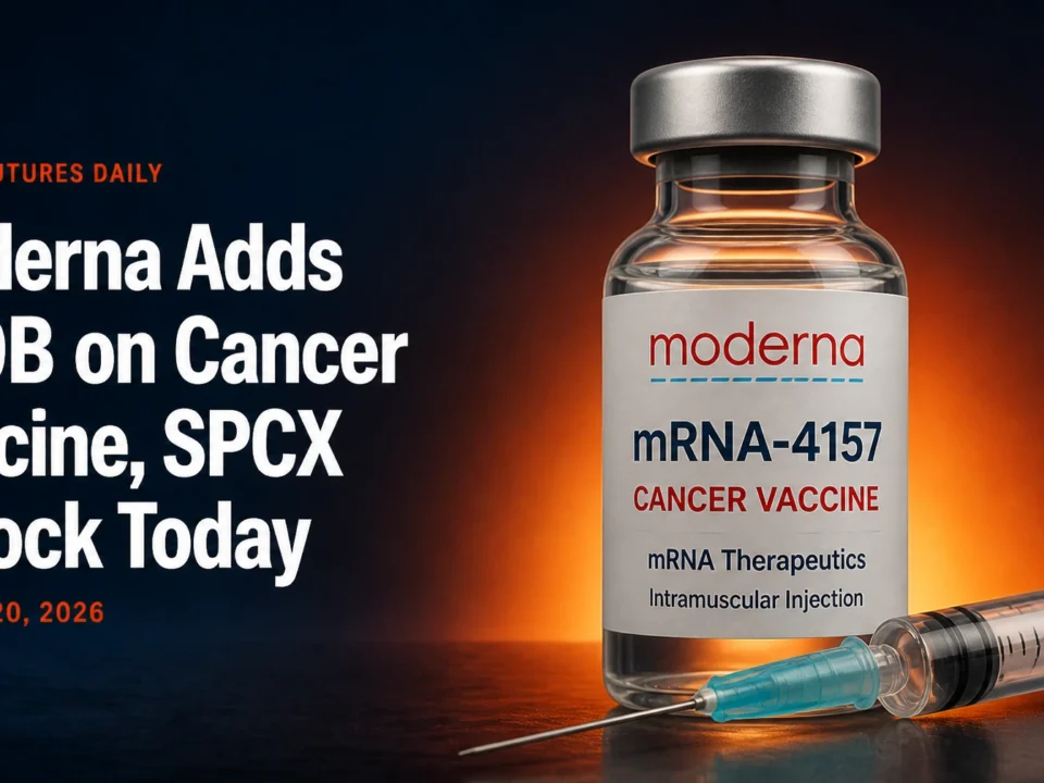 Moderna Adds $50B on Cancer Vaccine, SPCX Unlock Today
