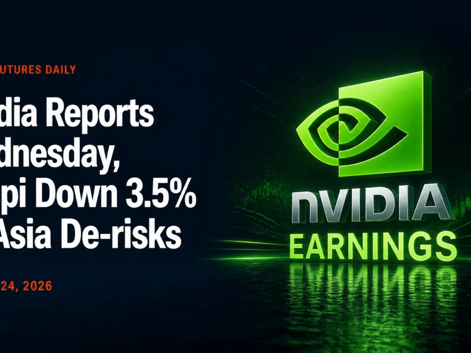 Nvidia Reports Wednesday, Kospi Down 3.5% as Asia De-risks