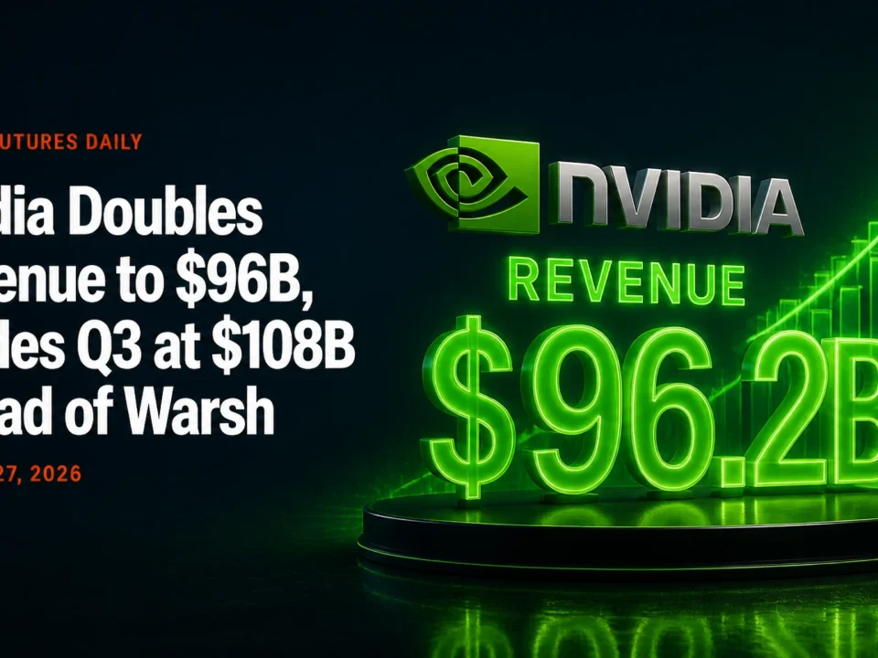 Nvidia Doubles Revenue to $96B, Guides Q3 at $108B Ahead of Warsh