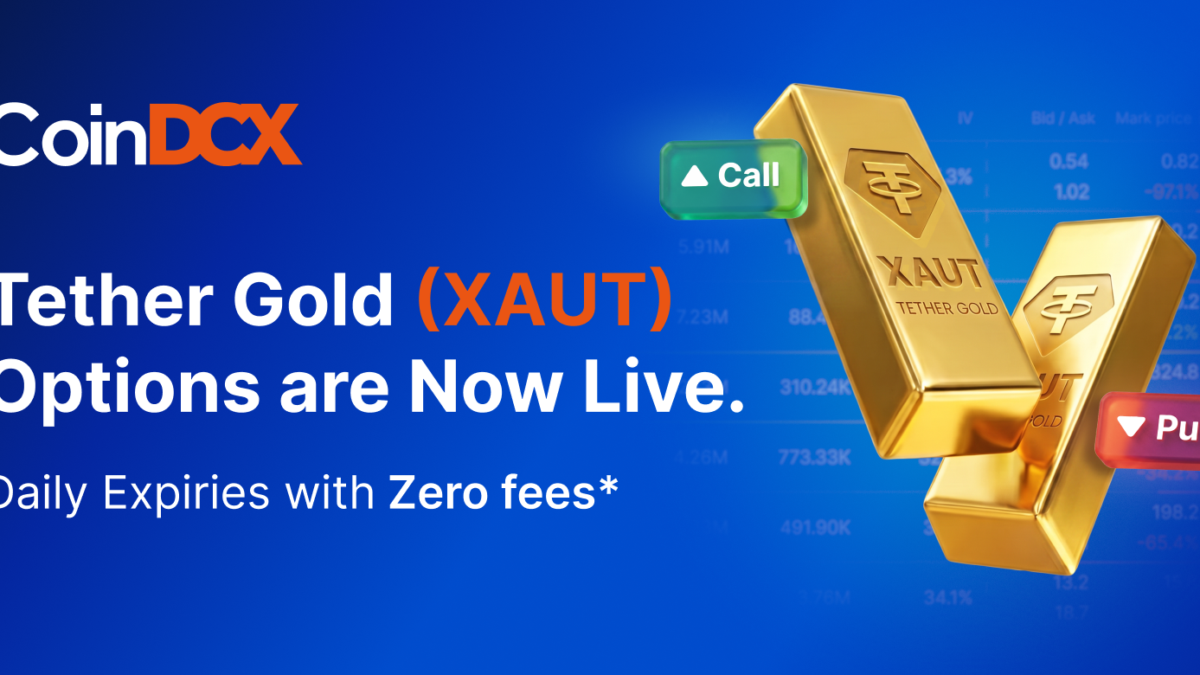 XAUT Options on CoinDCX: Trade Gold with Zero Trading Fees