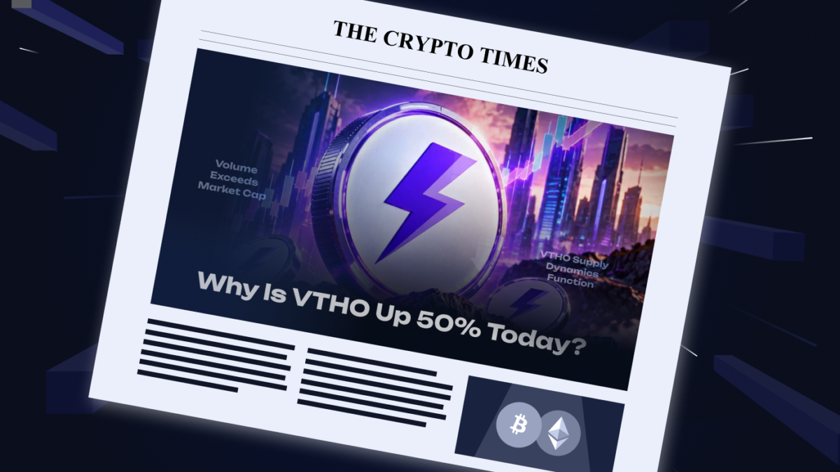 Why Is VTHO Up 50% Today? Volume Exceeds Market Cap With No VeChain News