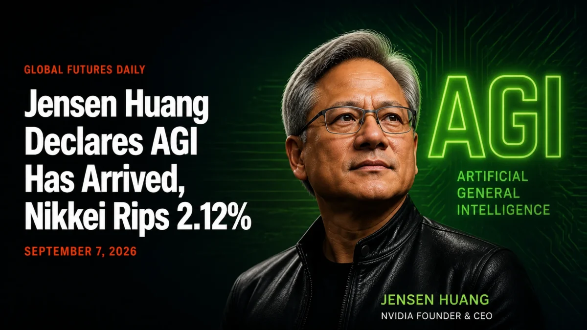 Jensen Huang Declares AGI Has Arrived, Nikkei Rips 2.12%