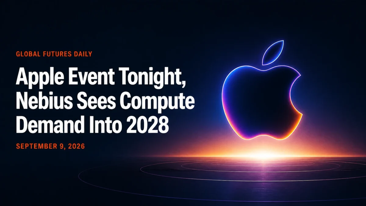 Apple Event Tonight, Nebius Sees Compute Demand Into 2028