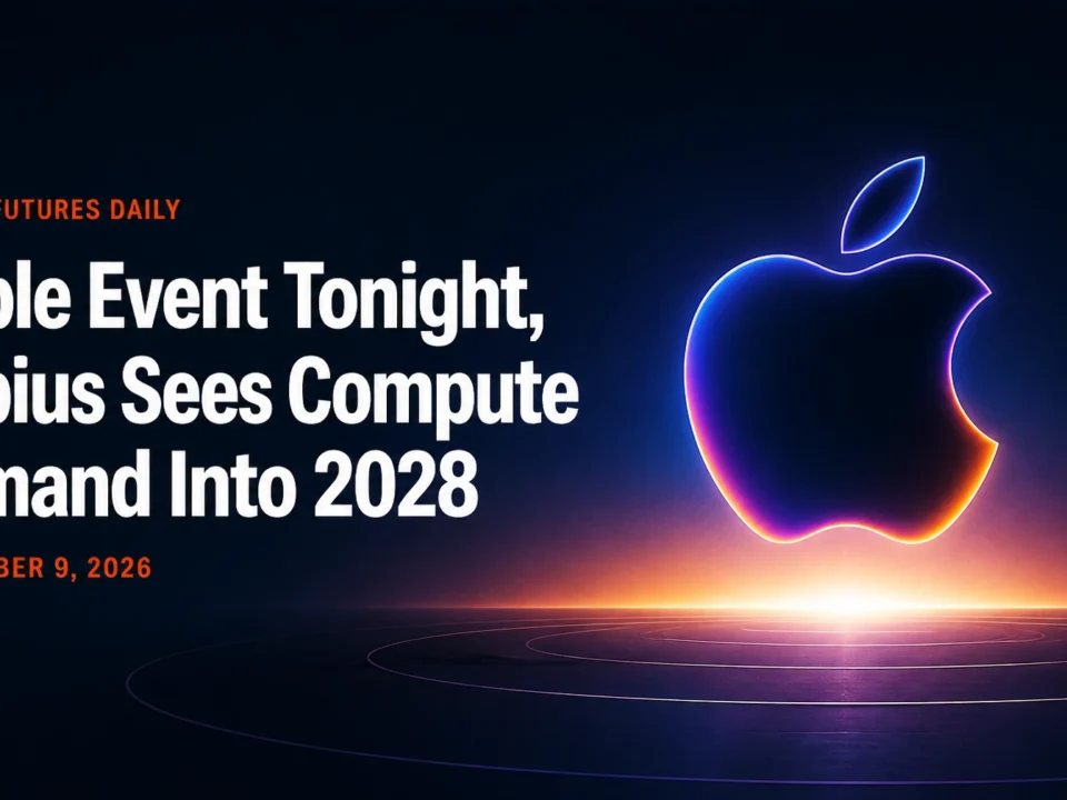 Apple Event Tonight, Nebius Sees Compute Demand Into 2028
