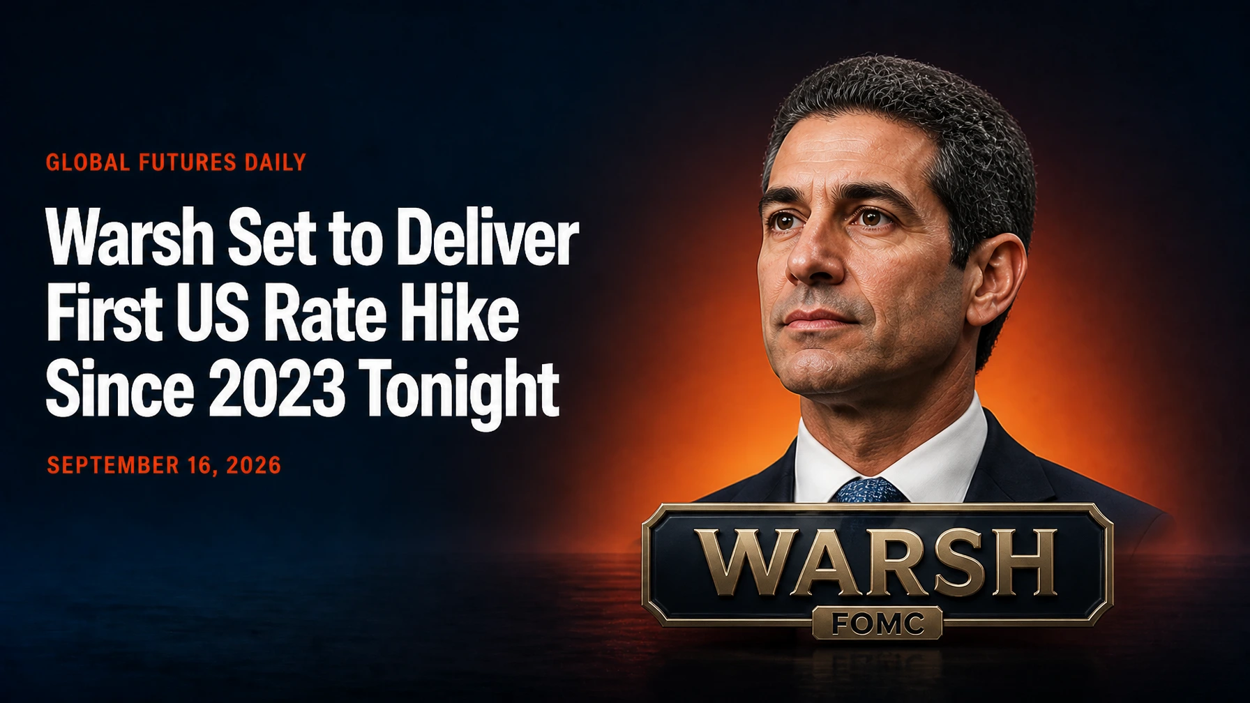 Warsh Set to Deliver First US Rate Hike Since 2023 Tonight