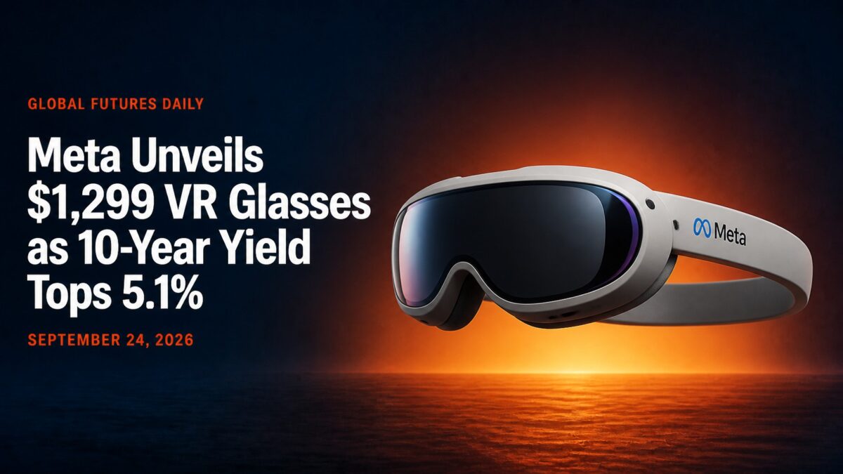 Meta Unveils $1,299 VR Glasses as 10-Year Yield Tops 5.1%