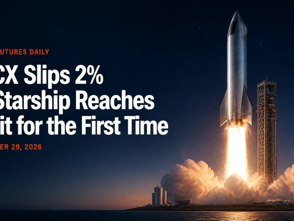 SPCX Slips 2% as Starship Reaches Orbit for the First Time