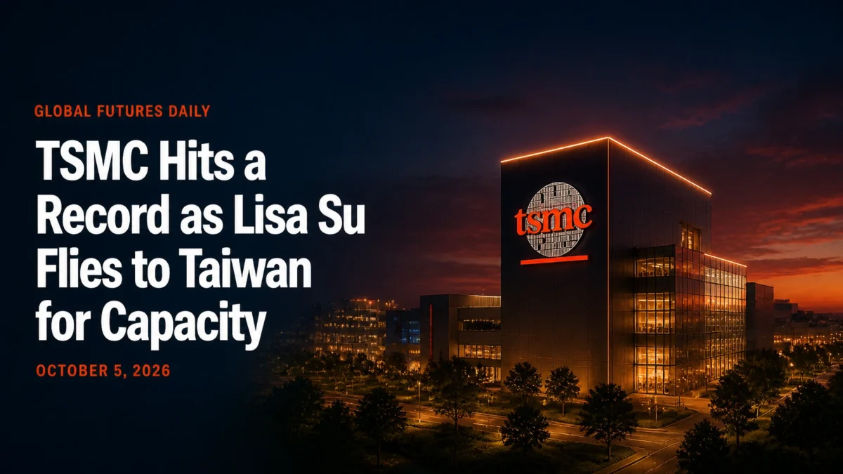 TSMC Hits a Record as Lisa Su Flies to Taiwan for Capacity