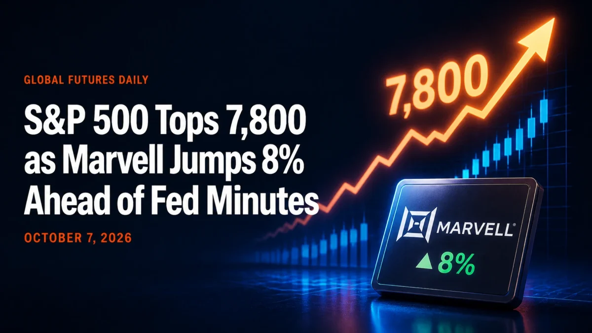 S&P 500 Tops 7,800 as Marvell Jumps 8% Ahead of Fed Minutes