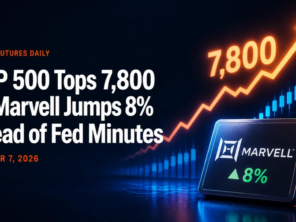 S&P 500 Tops 7,800 as Marvell Jumps 8% Ahead of Fed Minutes