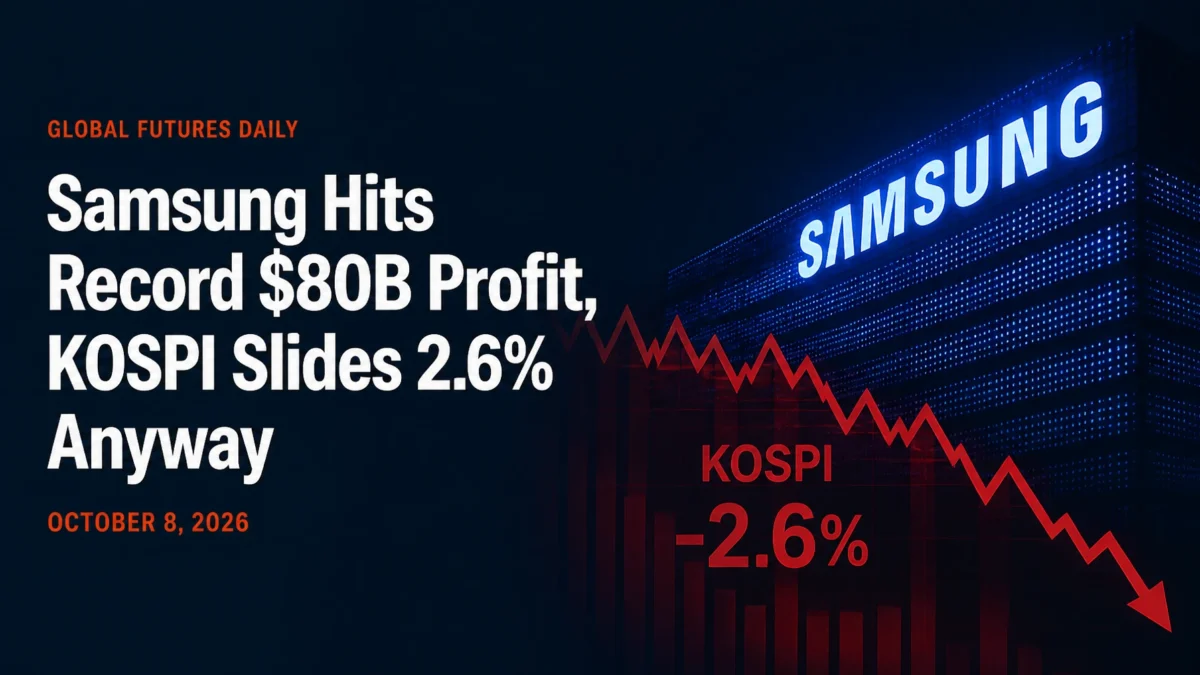 Samsung Hits Record $80B Profit, KOSPI Slides 2.6% Anyway